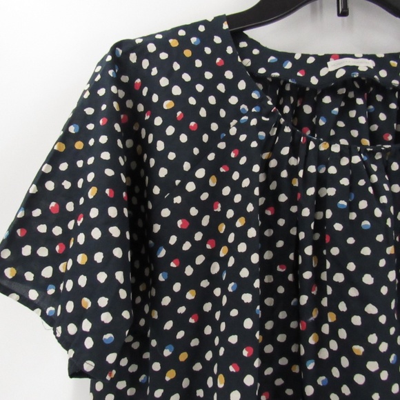 Hobbyra Hobbyre Dot Print Pullover Loose-Fit Top S - Picture 4 of 11